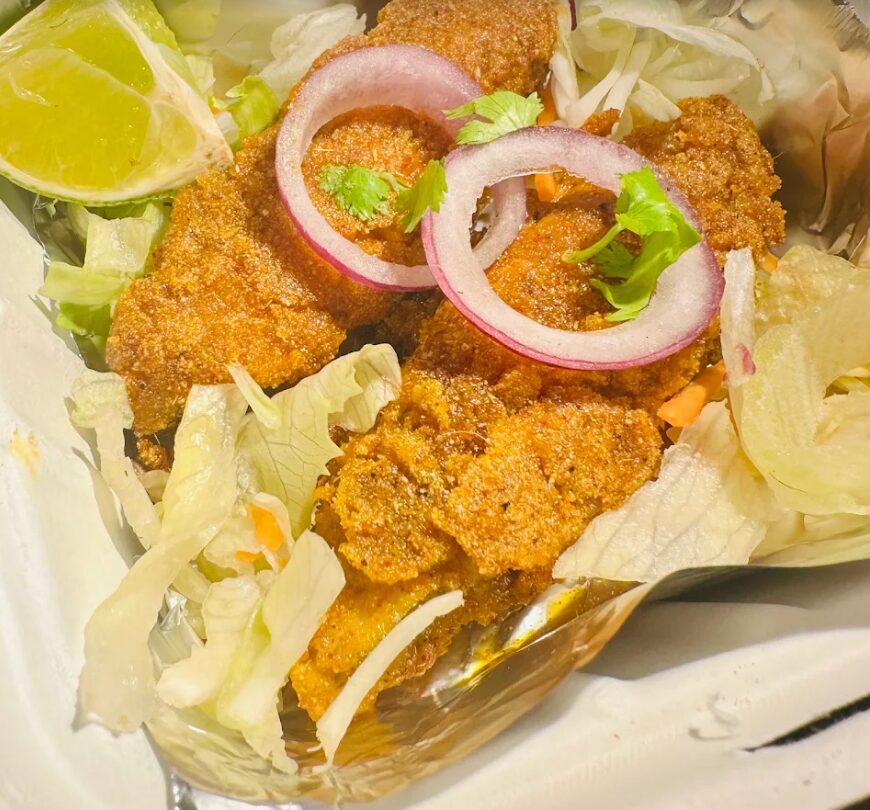 Crispy masala fry with salad
